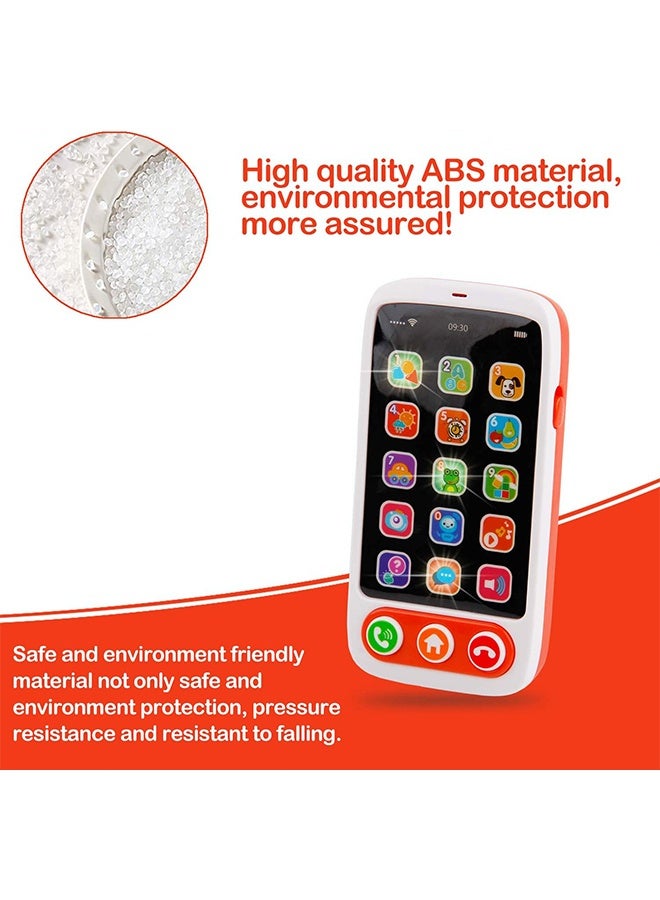 HUANGER First Learning Kids Mobile Smartphone With Multiple Sound Effects Educational Toy - Image 5